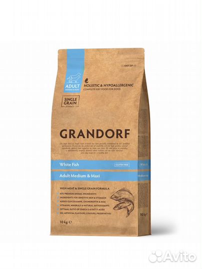 Корм для собак грандорф grandorf 10кг