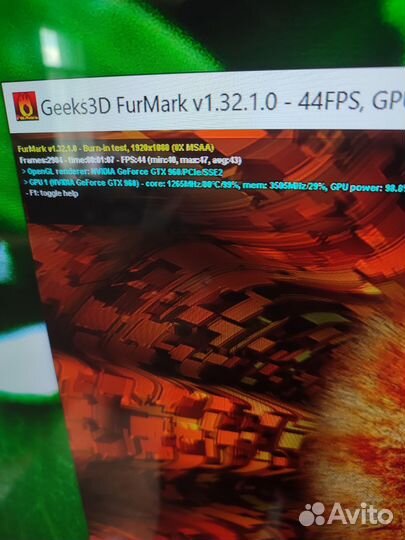 Видеокарта msi GTX 960 gaming 2G