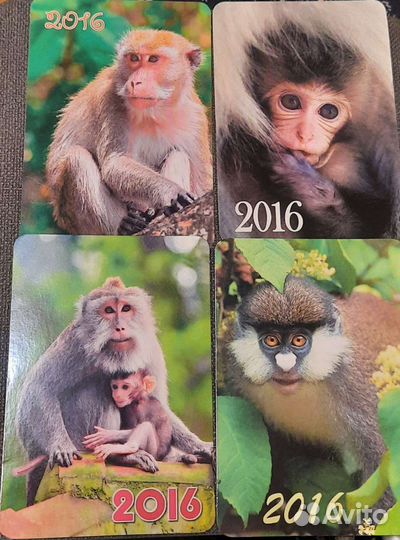 Карманные календарики Обезьянки