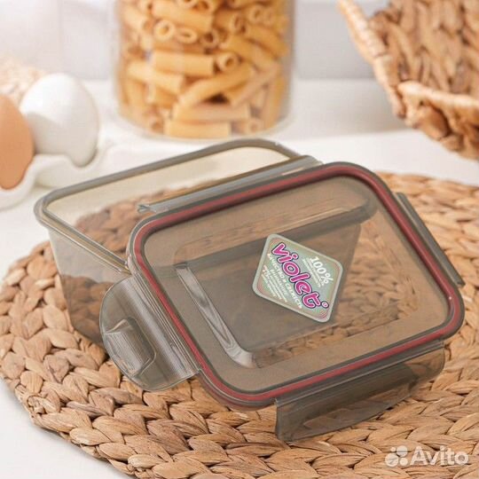 Контейнер герметичный прямоугольный Виолет, 800 мл