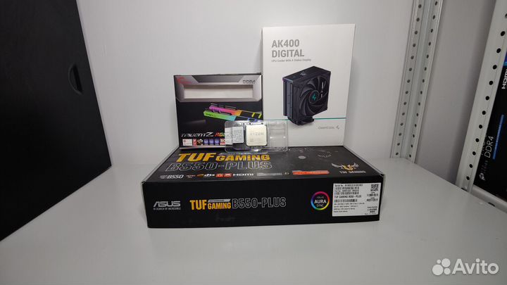 Комплект Ryzen 5 5600+b550+32gb ddr4+кулер