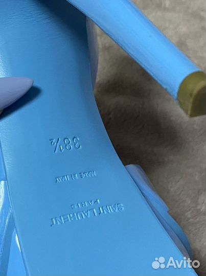 Кожаные босоножки Saint Laurent