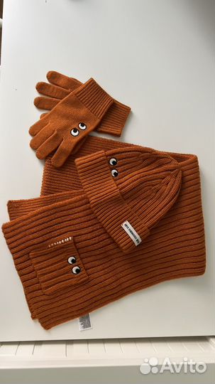 Шарф, шапка, перчатки