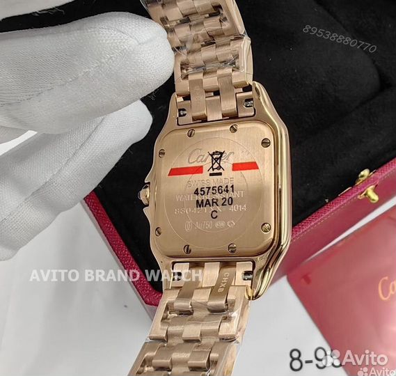 Женские новые часы Cartier panthere розовое золото