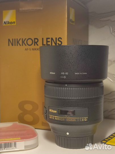 Объектив Nikon AF-S 85mm f/1.8G Как новый