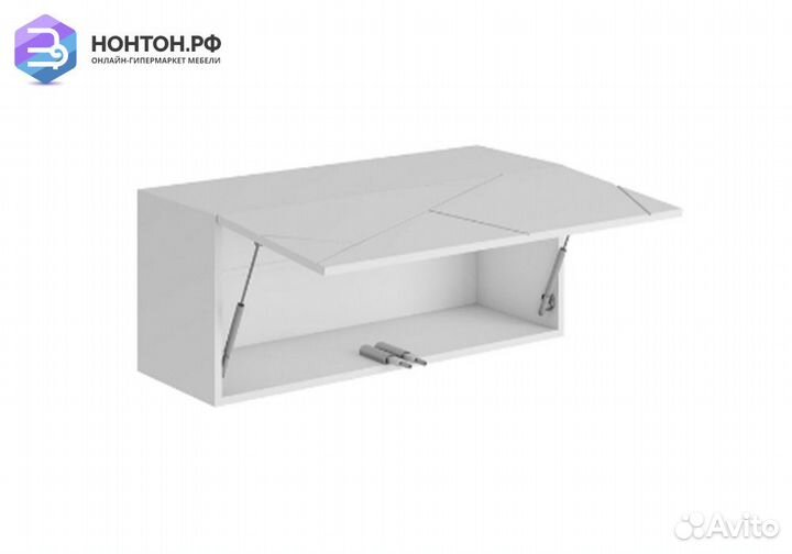 Шкаф навесной Гранж шн-003 белый шагрень / матовый