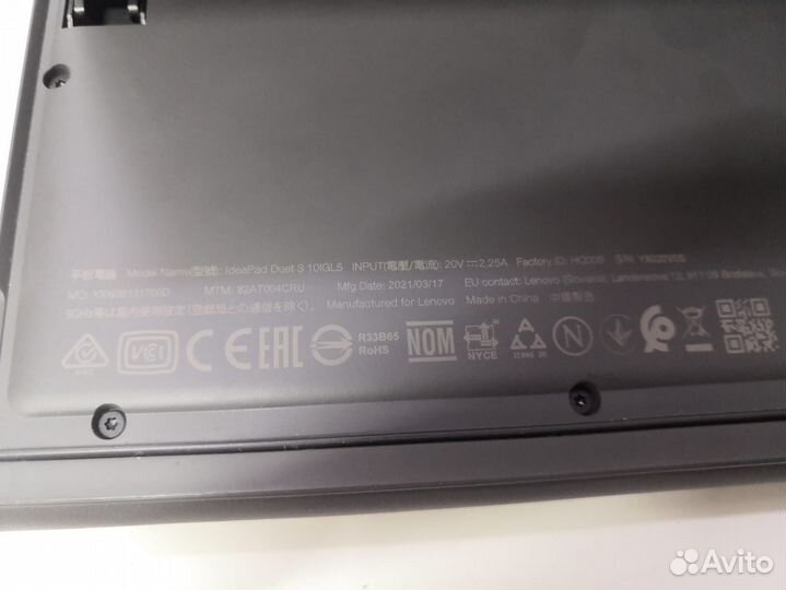 Ноутбук IdeaPad Duet 3 10IGL5