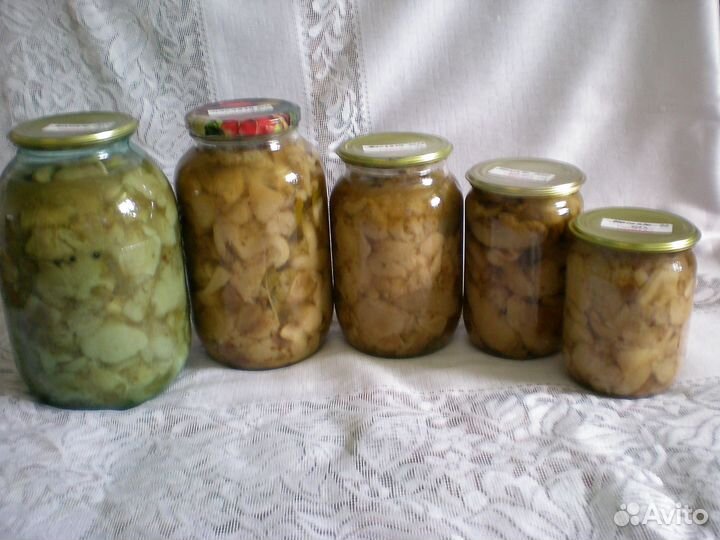 Маслята маринованные