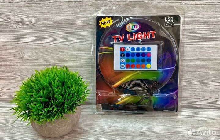 Светодиодная лента RGB USB с пультом 2/3/5 метра