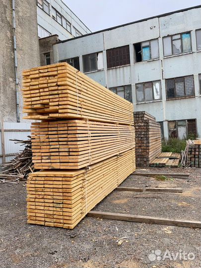 Доска обрезная 40х100х6000мм