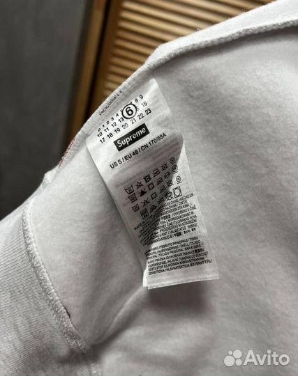 Худи Supreme x Maison Margiela серое