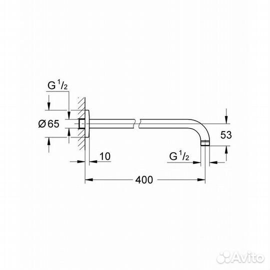 Душевой кронштейн grohe New Tempesta 27851000 (27