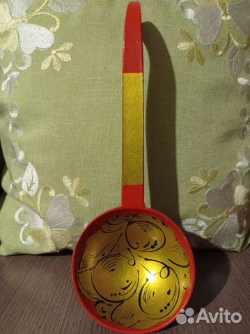 Деревянная поварёшка, хохлома, СССР