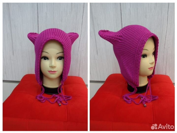 Шапка котошапка