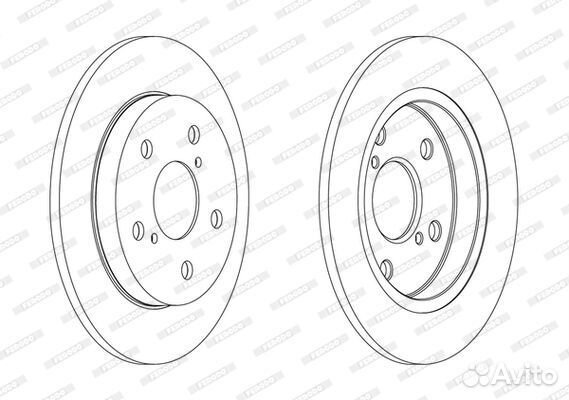 Диск тормозной toyota auris 07- (пр-во Япония) зад