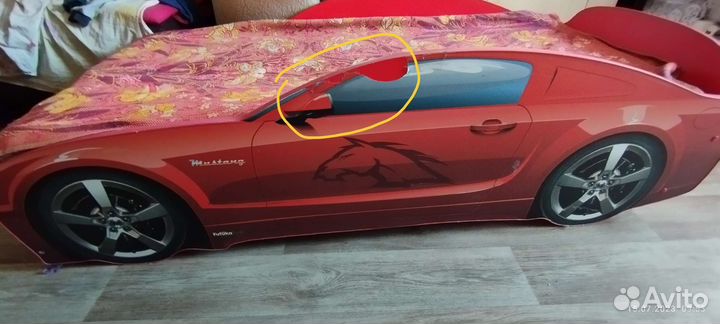 Детская кровать машина бу с матрасом