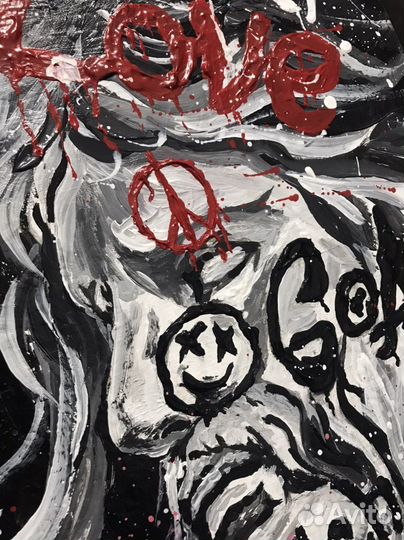 Картина акрилом на холсте 40x50