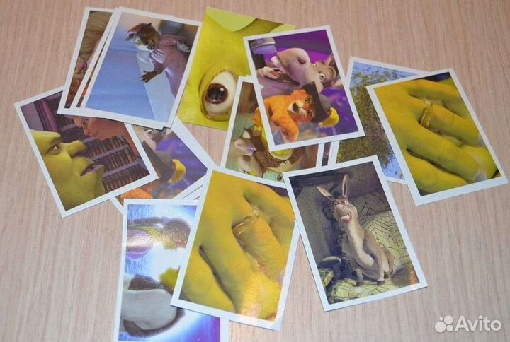 Наклейки для журнала - Шрэк (8 штук)