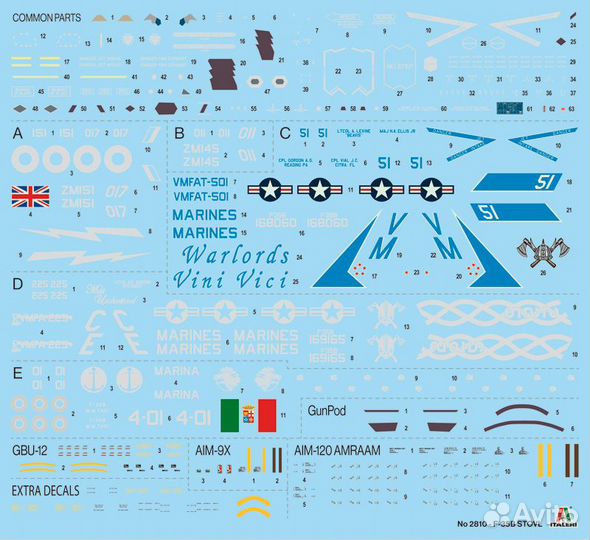 Сборная модель самолета Italeri 2810ит