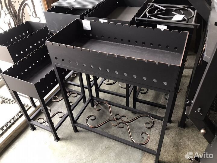 Мангал с дровницей арт. -0001