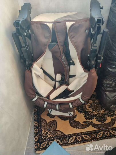 Коляска bebetto 2в 1 + люлька-переноска