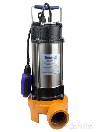 Насос фекальный с режущим