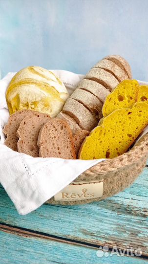 Безглютеновый хлеб на рисовой закваске без дрожжей