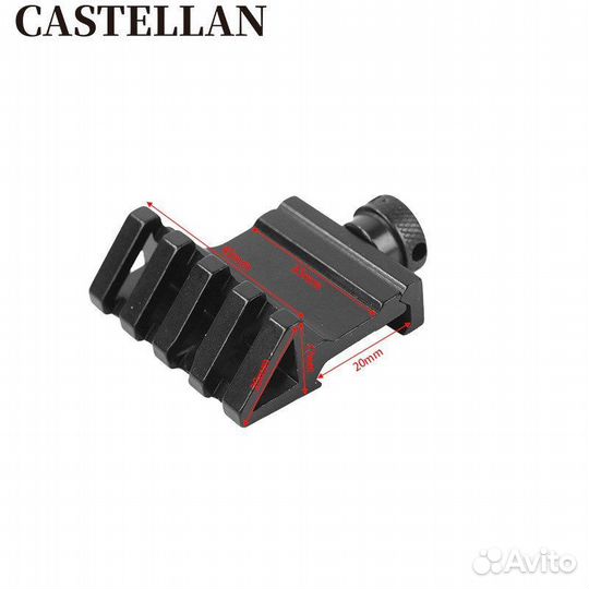 Угловая планка 45 пикатинни вивер