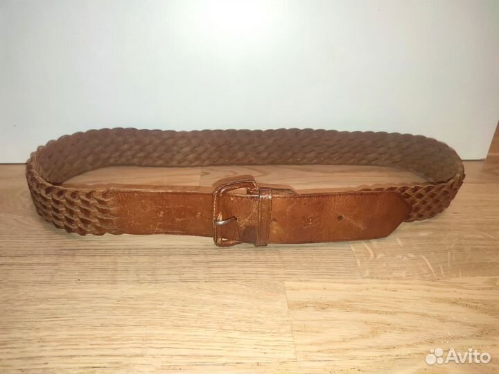 Ремень нат. кожа s/m коричневый