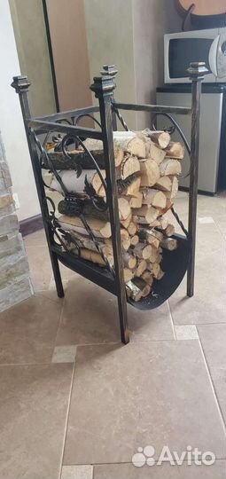 Кованая дровница Артемида