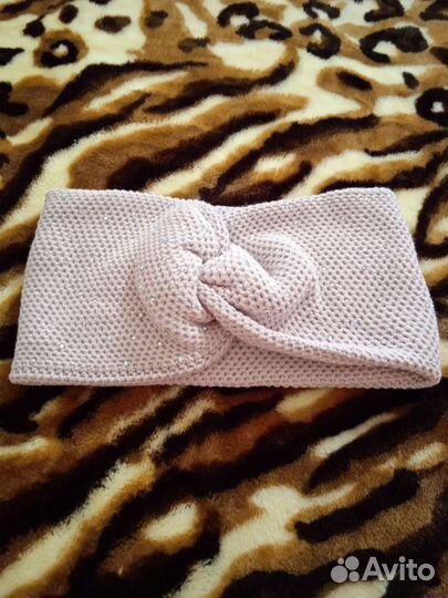 Новые повязки на голову, зеленая с камнями и пудра