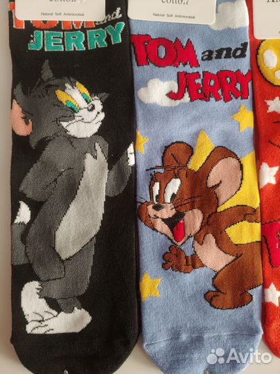 Мультяшные носки Том и Джерри