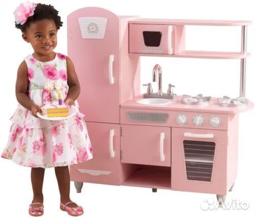 Kidkraft vintage розовая С белым - детская кухня объявление продам