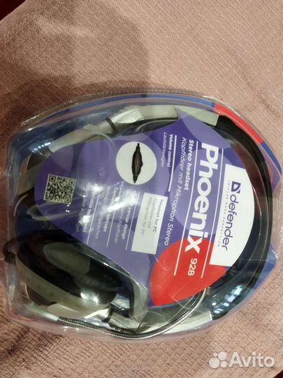 Наушники с микрофоном новые