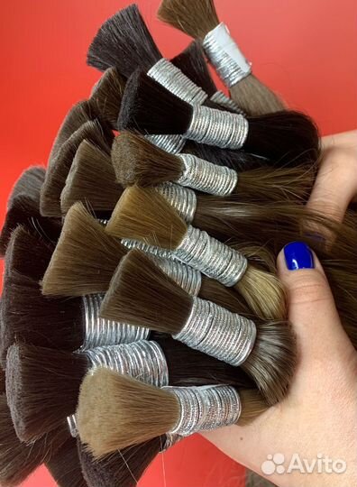 Детские волосы некрашеные, 60см