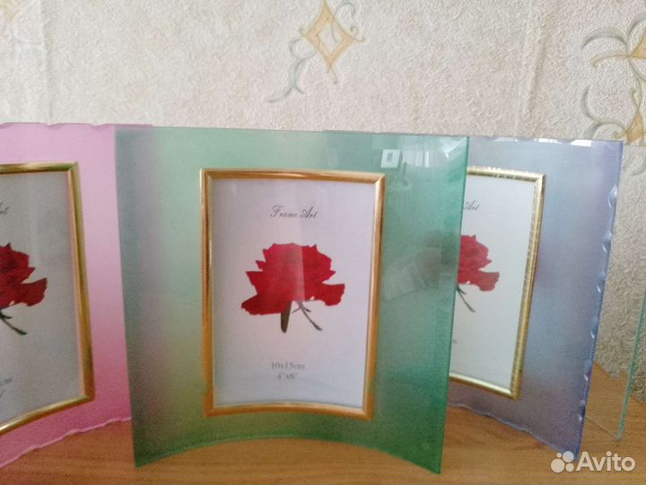 Подарочная стеклянная фоторамка 10/15