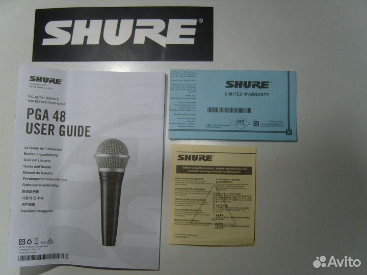 Микрофон Shure (USA), новый, в упаковке