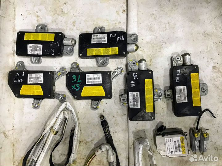 Ремни безопасности, преднатяжители, боковые подушк