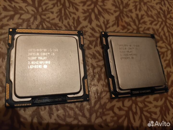 Процессоры Intel i5 660 и 760