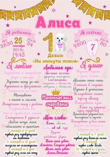 Детская метрика, бирки,постеры на разную тематику