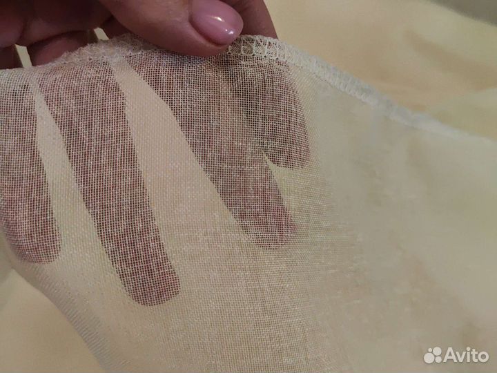 Шторы тюль новые цвет шампани