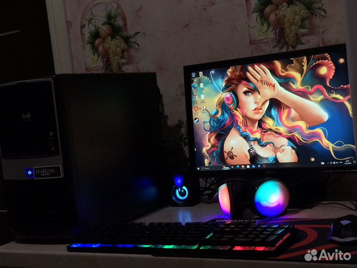Игровой пк с монитором