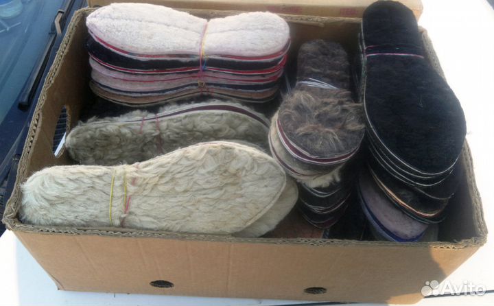 Стельки для обуви. Натуральный мех