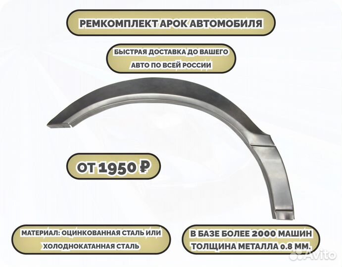 Арки на машину (ремкомплект)