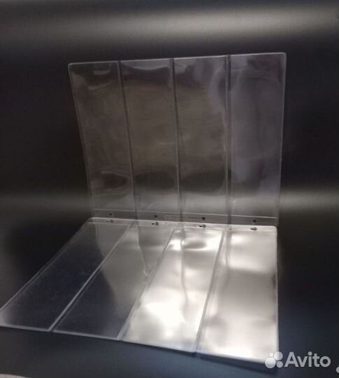 Листы для купюр на 4 банкноты в кляссер съемные