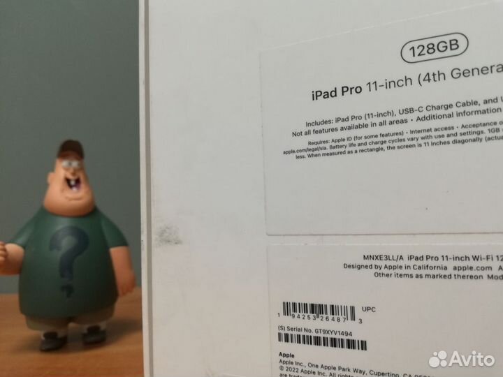 Apple iPad Pro 11 2022 4 Gen 128Gb Wi-FI (новый)