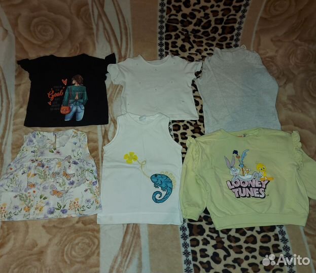 Фирменная одежда для девочки пакетом 92 98