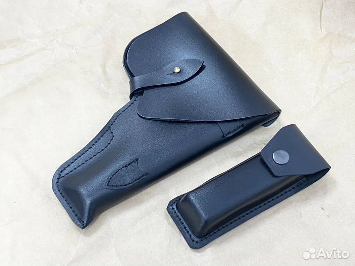 Кобура штатная пистолета Ярыгина. Натуральня кожа