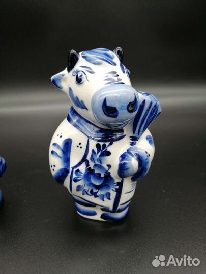 Коллекция фигурок животных Гжель