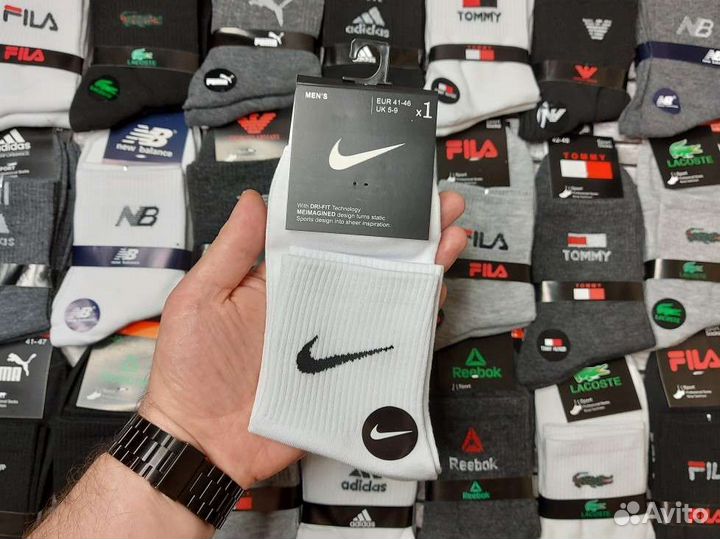 Носки Nike Adidas Puma Reebok